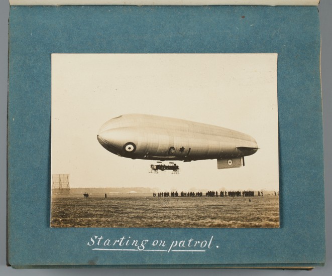 a british zeppelin in the air