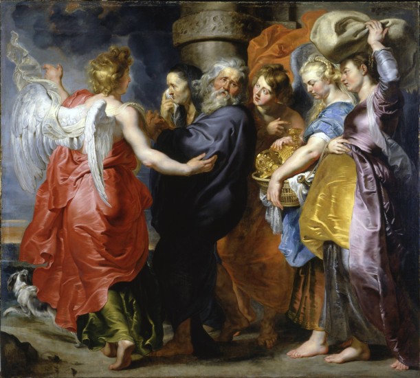 Peter Paul Rubens, The Flight of Lot and his Daughters leaving Sodom