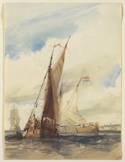 Richard Parkes Bonington, Dutch Fishing Vessels near the French Coast