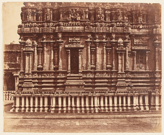 Linnaeus Tripe. Tanjore. Great Pagoda, South Facade of Small Chapel (Subrahmanya Swami's Temple)