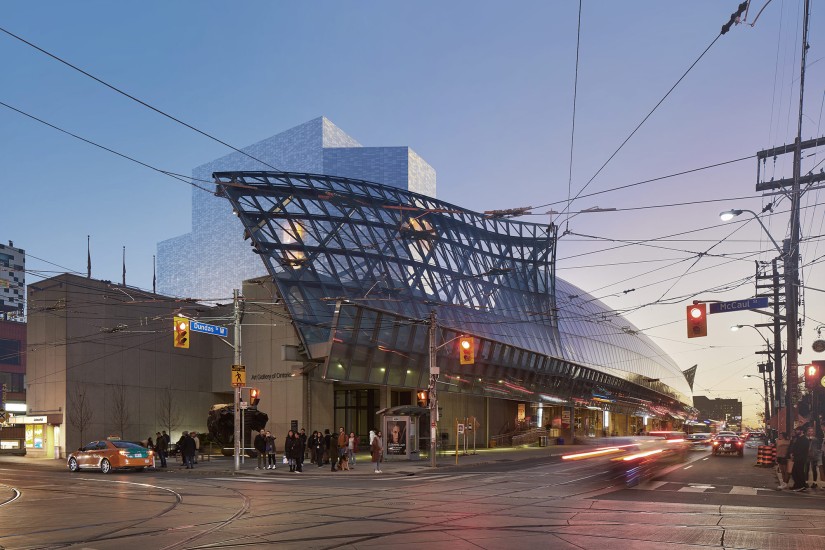 The Dani Reiss Modern and Contemporary Gallery, view from intersection at Dundas Street West and McCaul Street.