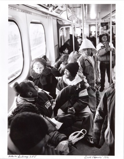 David Zapparoli. Kids (Youth) on Subway, 1996, c.1996. gelatin silver print