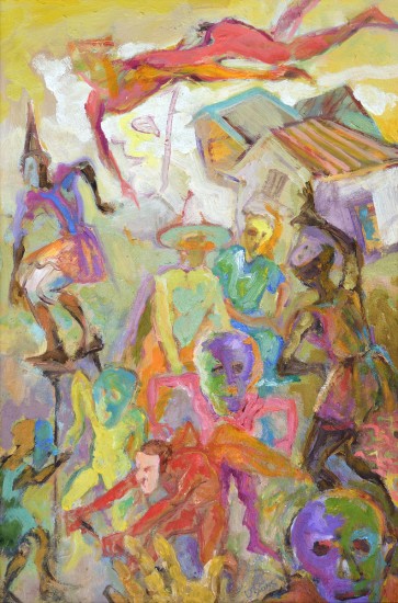 John Lyons, Carnival Jouvert, 2005. Oil on canvas.