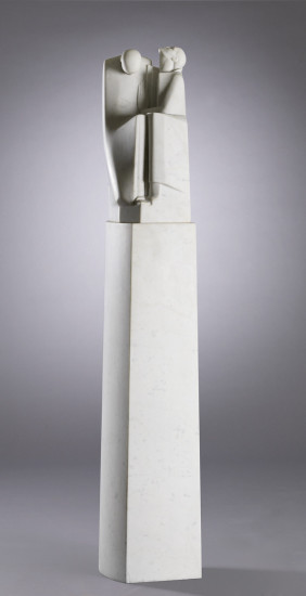 Elizabeth Wyn Wood, Man and Woman. Marble, Overall: 61 × 31 × 27 cm.