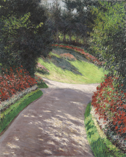 Gustave Caillebotte, The Path in the Garden, Oil on canvas, unframed: 81.6 x 73.3 cm.