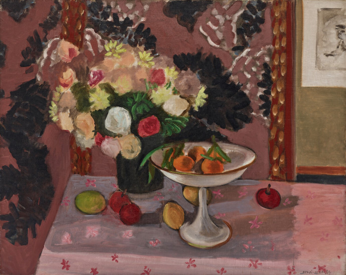 Henri Matisse, Still Life: Bouquet and Compotier, 1924. Oil on canvas, unframed: 74.2 x 92.7 cm.