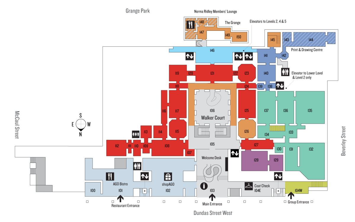 Gallery map Level 1